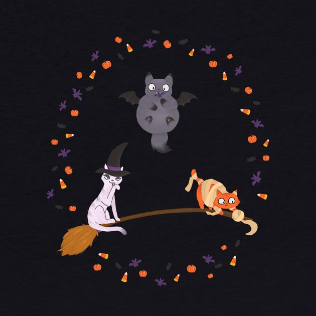 Happy Meowloween by CorinnaSchlachter